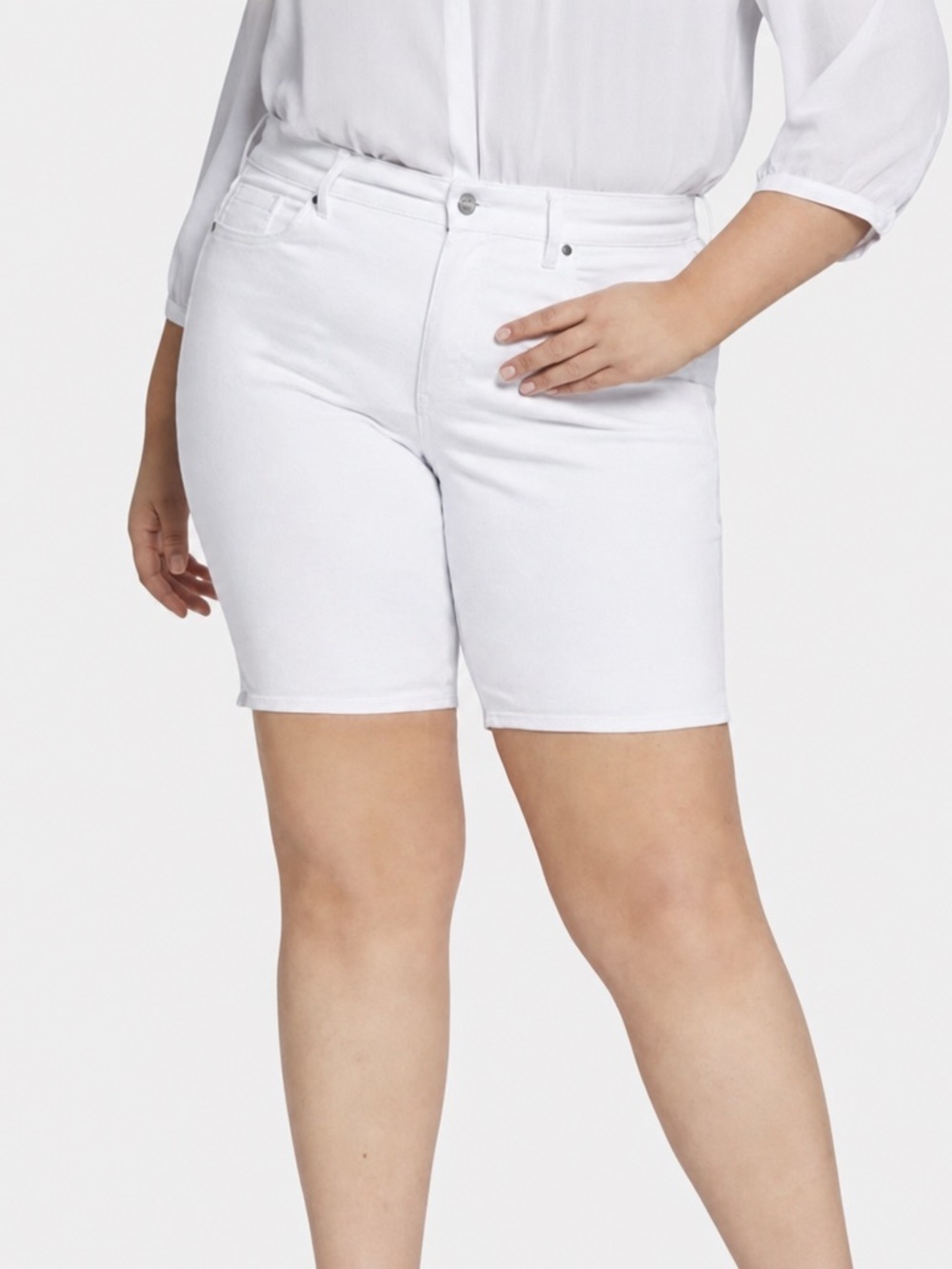 SUKO JEANS White Denim Shorts Size 20